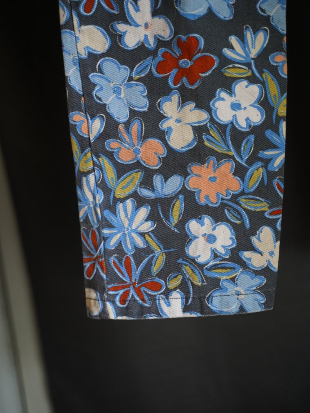 Originality Women’s Floral Print Pants 100% Cotton Multicolored - Picture 6 of 14